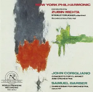 Pochette John Corigliano: Clarinet Concerto / Samuel Barber: Third Essay for Orchestra
