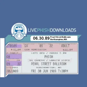 Pochette de 1989-06-30: Pearl Street Ballroom, Northampton, MA, USA de Phish