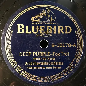 Pochette de Deep Purple / Pastel Blue de Artie Shaw and His Orchestra