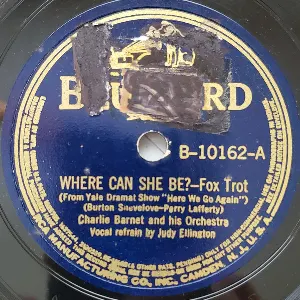 Pochette de Where Can She Be? / I Wouldn't Give That for Love de Charlie Barnet and His Orchestra