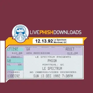 Pochette de 1992-12-13: Le Spectrum, Montreal, Quebec, Canada de Phish