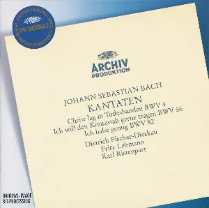 Pochette Cantatas BWV 56, 82, & 4