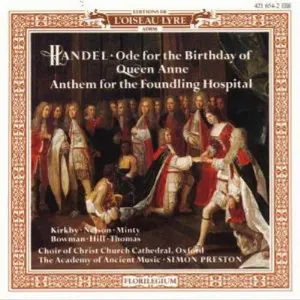 Pochette Ode for the Birthday of Queen Anne / Anthem for the Foundling Hospital