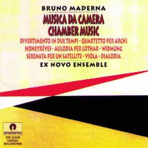 Pochette de Musica da camera de Bruno Maderna
