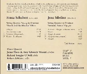 Pochette Schubert: String Quartet no. 14 “Death and the Maiden” / Sibelius: String Quartet, op. 56 “Intimate Voices”