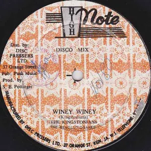 Pochette de Winey Winey / Winey Dub de The Kingstonians