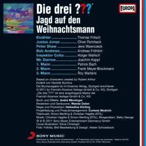 Pochette de Die drei ??? Jagd auf den Weihnachtsmann de Die drei ???