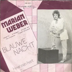 Pochette de Blauwe nacht / Heel mijn hart de Marianne Weber