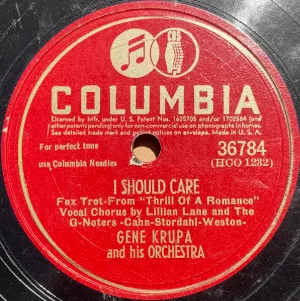 Pochette de I Should Care / Cry and You Cry Alone de Gene Krupa and His Orchestra