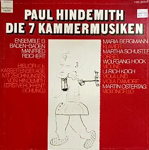 Pochette AGP152-153 - Paul Hindemith (1895-1963) | 7 Kammermusiken (1922-1927)