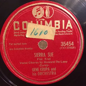 Pochette de Sierra Sue / Tiger Rag de Gene Krupa and His Orchestra