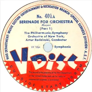 Pochette Serenade for Orchestra