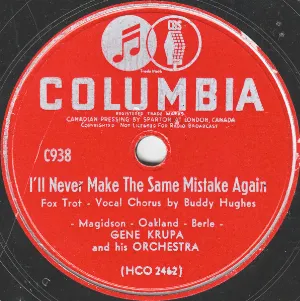 Pochette de I'll Never Make the Same Mistake Again / Fun and Fancy Free de Gene Krupa and His Orchestra