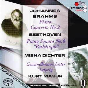 Pochette Brahms: Piano Concerto no. 2 / Beethoven: Sonata no. 8 