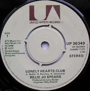 Pochette de Lonely Hearts Club / His Little Something on the Side de Billie Jo Spears