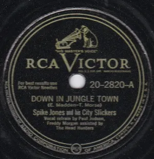Pochette de Down in Jungle Town / Ugga Ugga Boo Ugga Boo Boo Ugga de Spike Jones and His City Slickers