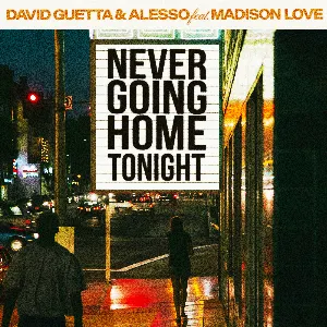 Pochette de Never Going Home Tonight de David Guetta - Alesso