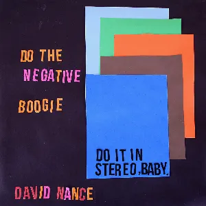 Pochette de Negative Boogie de David Nance