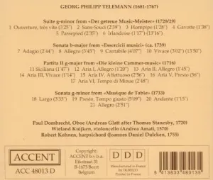 Pochette Telemann - Suite in G minor from 