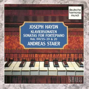 Pochette de Sonatas for Fortepiano Hob. XVI/35-39 & 20 de Andreas Staier - Joseph Haydn