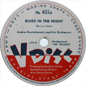 Pochette de Blues in the Night / Roumanian Rhapsody de André Kostelanetz and His Orchestra