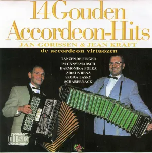 Pochette de 14 gouden accordeon-hits de Jean Kraft