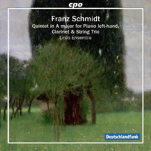 Pochette de Quintet in A major for Piano left hand, Clarinet & String Trio de Franz Schmidt