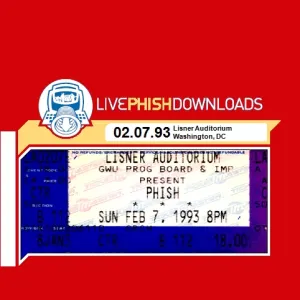 Pochette de 1993-02-07: Lisner Auditorium, George Washington University, Washington, DC, USA de Phish