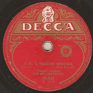 Pochette de T. D.'s Boogie Woogie / Opus Two de Tommy Dorsey and His Orchestra