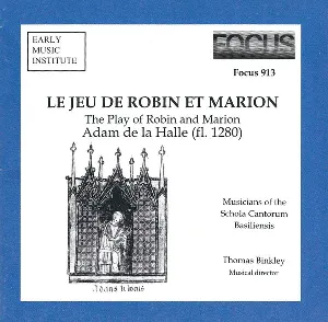 Pochette de dela Halle Robin et Marion de Schola Cantorum Basiliensis