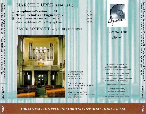 Pochette de Orgelwerke de Marcel Dupré