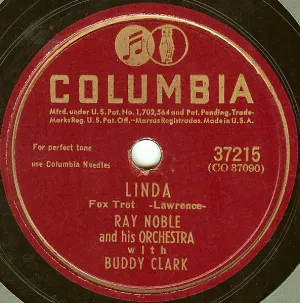 Pochette de Linda / Love Is a Random Thing de Ray Noble and His Orchestra - Buddy Clark
