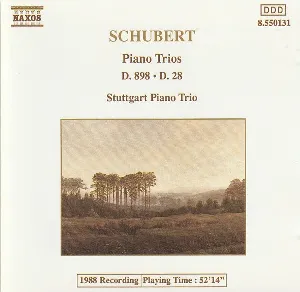 Pochette Piano Trios: D. 898 / D. 28