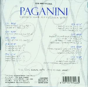 Pochette Paganini: Complete Works for Guitar and Violin