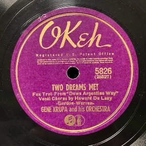Pochette de Two Dream Met / Down Argentina Way de Gene Krupa and His Orchestra