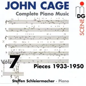 Pochette de Complete Piano Music, Volume 7: Pieces 1933-1950 de Steffen Schleiermacher - John Cage