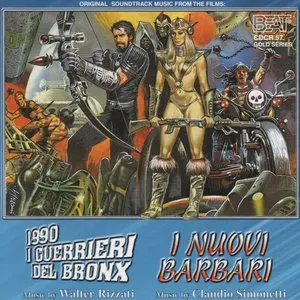 Pochette de 1990: I guerrieri del Bronx / I nuovi barbari de Claudio Simonetti