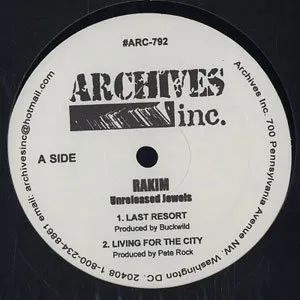 Pochette de Unreleased Jewels de Rakim