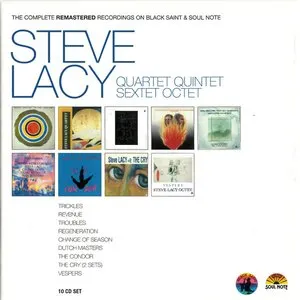 Pochette de The Complete Remastered Recordings on Black Saint & Soul Note Steve Lacy Quartet Quintet Sextet Octet de Steve Lacy