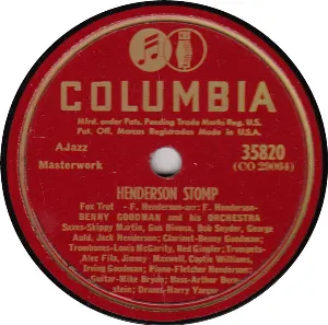 Pochette de Henderson Stomp / Nobody de Benny Goodman and His Orchestra