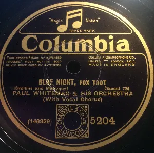 Pochette de Blue Night / Where Is the Song of Songs for Me de Paul Whiteman and His Orchestra