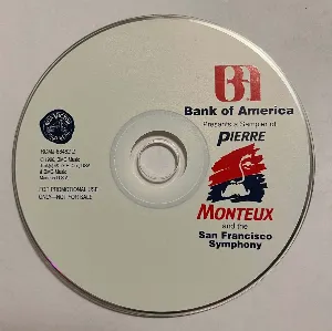 Pochette Bank of America Presents a Sampler of Pierre Monteux and the San Francisco Symphony