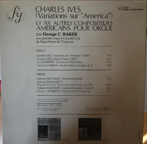 Pochette Variations sur « America » et six autres compositeurs américains pour orgue
