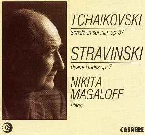 Pochette Tchaïkovski Sonate en sol majeur op.37, Stravinsky Quatre etudes op.7