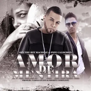 Pochette de Amor de mentira de Pipe Calderón