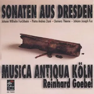 Pochette de Sonaten aus Dresden de Musica Antiqua Köln - Reinhard Goebel - Johann Joseph Fux