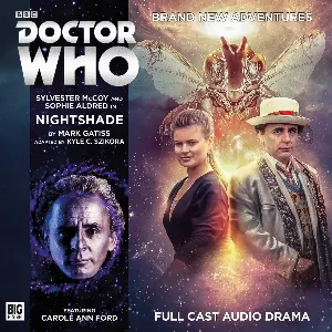 Pochette de Doctor Who: Nightshade de Mark Gatiss - Louise Jameson - Sophie Aldred - Carole Ann Ford - Sylvester McCoy - Tom Price - Samuel Barnett