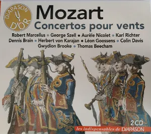 Pochette de Concertos pour vents de Sir Thomas Beecham - George Szell - Sir Colin Davis - Aurèle Nicolet - Wolfgang Amadeus Mozart - Herbert von Karajan - Karl Richter - Dennis Brain