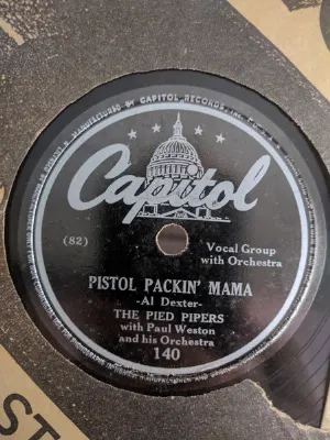 Pochette de Pistol Packin' Mama / Deacon Jones de Paul Weston and His Orchestra