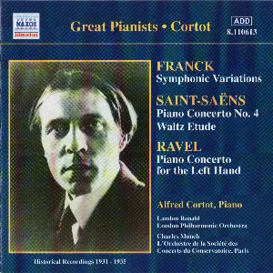 Pochette Franck: Symphonic Variations / Saint-Saëns: Piano Concerto no. 4 / Waltz Etude / Ravel: Piano Concerto for the Left Hand